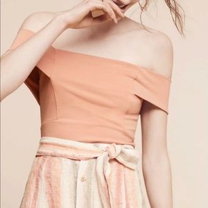 Anthropologie Deletta Ponte Off The Shoulder Top